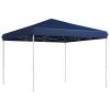 Outsunny Canopy Tent: Durable, 13x13 Pop Up with Height Adjustment and Wheeled Carry Bag in Dark Blue|