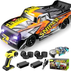 4DRC H4 Remote Control Car 2.4Ghz 4WD High Speed RC Car for Kids Adults Toys/Gifts,2 Battery