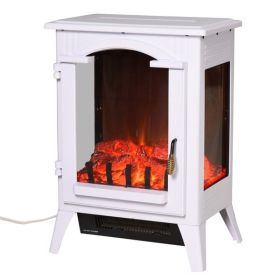 750W / 1500W 23" Electric Fireplace-White