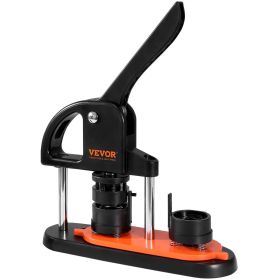 VEVOR Button Maker, 1.25 inch/32mm Pin Maker with 500pcs Button Parts, Ergonomic Arc Handle Punch Press Kit