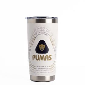 Tumbler 20oz White Pumas