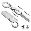 Stainless steel compact folding knife - lightweight, sharp blade, two-handed grip