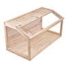 Wooden Hamster Cage Habitat 40 in Clear Mice Rodents Small Animals Cage
