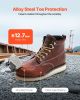 Steel Toe Work Boots US Size 11 Waterproof Moc Toe for Men Slip-Resistant