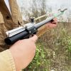 "Tactical Stainless Steel Slingshot â€“ Durable Hunting Sling Shot with Comfort Grip, Perfect for Camping, Survival & Small Game Hunting"