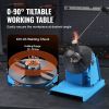 VEVOR Rotary Welding Positioner 10KG, 0-90Â° Welding Positioning Turntable Table with 8.1 Inch 3-Jaw Lathe Chuck