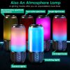 Wireless Portable Speaker Loud Stereo Speaker with 6 Color Changing Lights Radio Party TWS Speaker for Home Outdoor Travelling