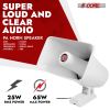 5Core PA Speaker 5x8" 65W Bull Horn Loud Audio 8Ohm Outdoor Speakers System - HW 508 WH