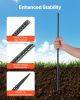 16-Inch 16 Pack Rebar Stakes Heavy Duty Straight Galvanized Steel Ground Anchors