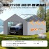 VEVOR Carport Replacement Canopy Cover Side Wall 13 x 20 ft, Garage Tent Shelter Tarp Heavy-Duty Waterproof & UV Protected