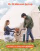 Inflatable Tent for Camping 4-6 Person Glamping Tent with Pump Easy Set up