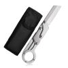 Stainless steel compact folding knife - lightweight, sharp blade, two-handed grip