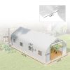 Outsunny 20' x 10' x 7' Tunnel Greenhouse Large Walk-In Warm House, Roll Up Door