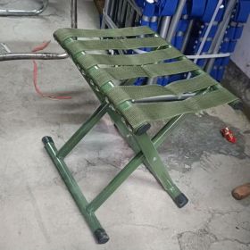 1pc Durable Folding Stool; Portable Stool For Camping Fishing; Fishing Accessories (Color: green, Items: Without Backrest)
