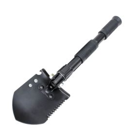 Multi-function Portable Outdoor Camping Folding Shovel (Type: Emergency Tools, Color: BLACK)