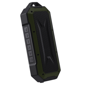 Supersonic Duro Water-Resistant Portable Bluetooth Speaker (Color: green)