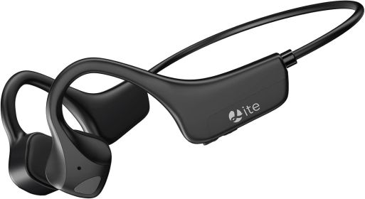 Sport Wireless Bone Conduction Earphones – Open-Ear Safety Design, IPX6 Sweatproof, 8 Hrs Call, US Dropship (Color: BLACK)