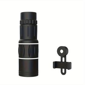 8X 42mm Telescope, Mini Portable, Professional Optical Telescope, Suitable for Camping, Hiking, Bird Watching, Educational Science Toys, Black (size: telescope+tripod phone holder)