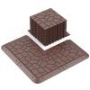 11.81"x11.81"x0.79"Grey & Brown Colors - Stylish Interlocking Flooring
