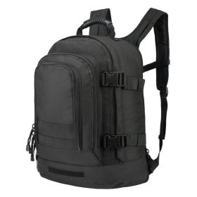 Military Outdoor Backpack for Hiking Hunting Outdoor (Color: BLACK)