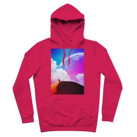 Not Quite There Yet Premium Adult Hoodie (Color: Hot Pink, size: L)