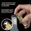 "Tactical Multi-Tool Lighter - Outdoor Butane Flame with Bottle Opener for Camping Hiking Survival"