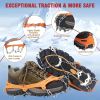 Universal Anti-slip Grip Spikes, 2025 Upgraded Universal Anti-slip Spikes for Ice Skates And Boots, with 19 Steel Spikes, Ice And Snow Grip Spikes