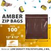 Amber Zip Bags for Packaging