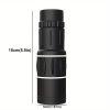 8X 42mm Telescope, Mini Portable, Professional Optical Telescope, Suitable for Camping, Hiking, Bird Watching, Educational Science Toys, Black